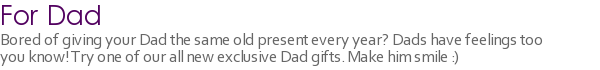 For Dad