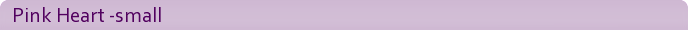 Pink Heart -small