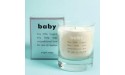 Baby Poem Glass Candle