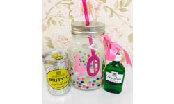 40th Birthday Gin and Tonic Mason jar - 10.99 40th Birthday Gin and Tonic Mason jar