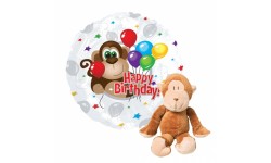 Monkey Birthday Balloon Gift