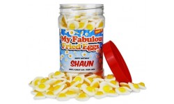 Fried Eggs Personalised Sweet Jar