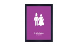 Personalised Mr Mrs Poster