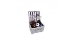 Silver Sparkling Picnic Basket