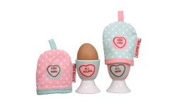 Love Hearts Egg Cups and Cosies