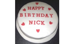 Personalised Iced Sponge Cake