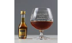 Personalised Crystal & Brandy Gift Set