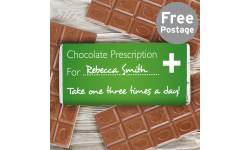 Personalised Chocolate Prescription Bar