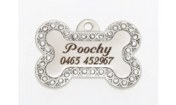 Silver Bone Bling -small