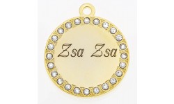 Gold Circle Bling - large