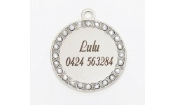 Silver Circle Bling - large