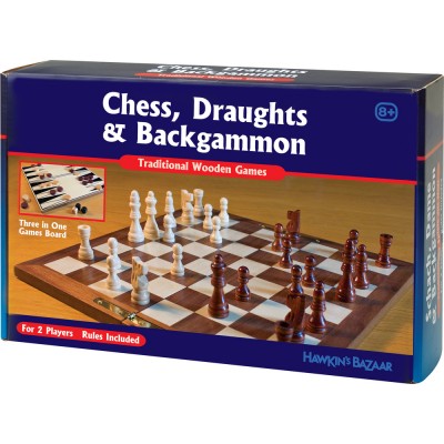 3 In 1 Classic Wooden Games