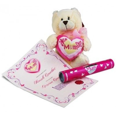 Mum Bear with Personalised Certificate