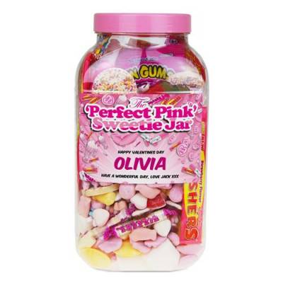 Perfect Pink Personalised Sweet Jar