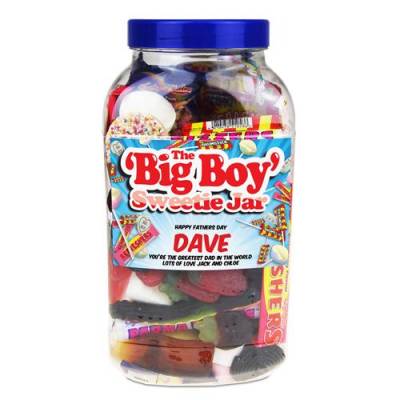 Funky Hampers Big Boy Personalised Sweet Jar