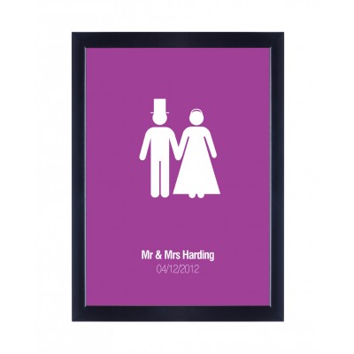 Personalised Mr Mrs Poster