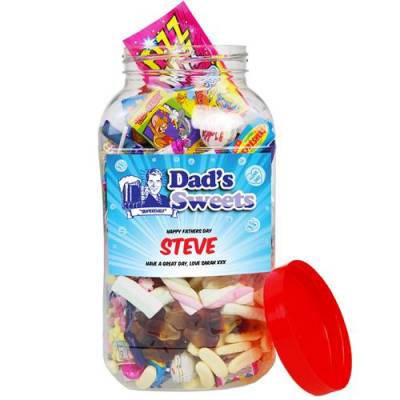 Dads Personalised Sweet Jar