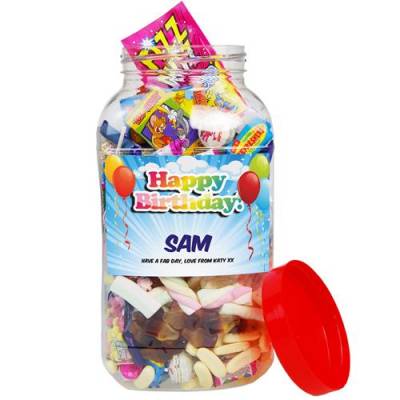 Happy Birthday Personalised Sweet Jar
