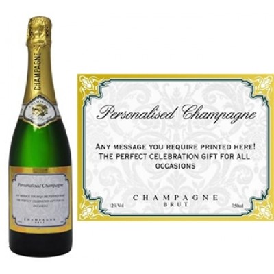 Personlised Bottle Of Champagne