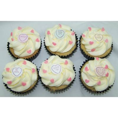 Love Hearts Cupcakes