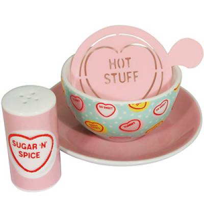 Love Hearts Cappucino Set