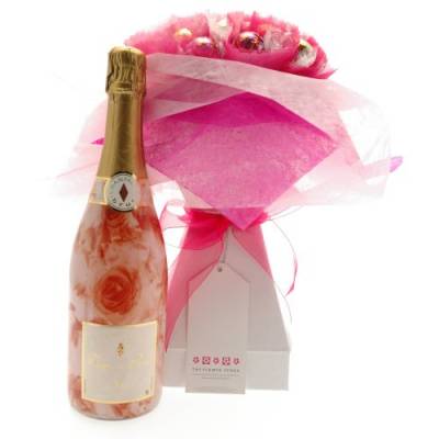 Mothers Day Champagne And Chocolate Bouquet