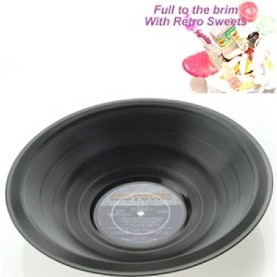 Retro Record Bowl Of Sweets