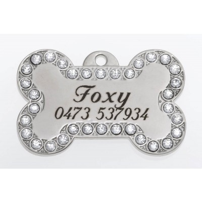 Silver Bone Bling -large
