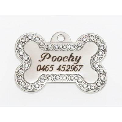 Silver Bone Bling -small