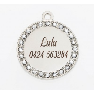 Silver Circle Bling - large