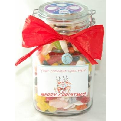 Personalised Christmas Sweet Jar
