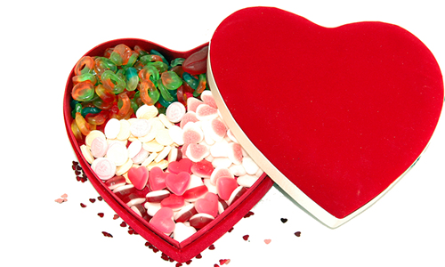FunkyHampers Red Velvet And Satin Sweet Heart