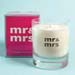 Mr and Mrs Glass Scented Candle