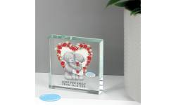 Personalised Me to You Valentine Large Crystal Token