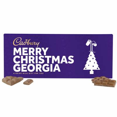 Image of Personalised Cadbury Dairy Milk Christmas Bar 850g