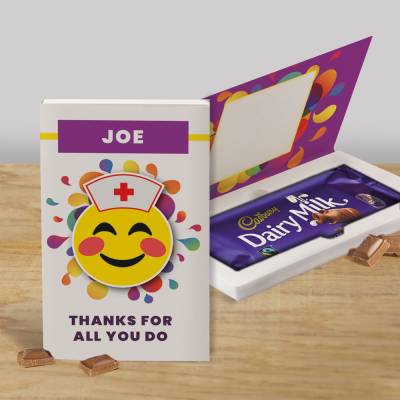 Personalised Thanks For All You Do Cadbury Chocolate Card