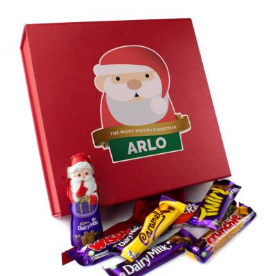 Personalised Santa Christmas Eve Chocolate Box