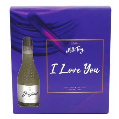 Personalised Cadbury Milk Tray and Prosecco Gift