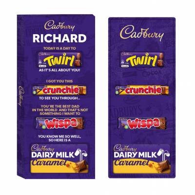 Personalised Cadbury Fathers Day Poem Box