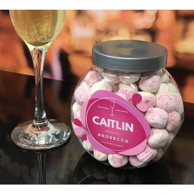 Personalised Prosecco Sweets Jar