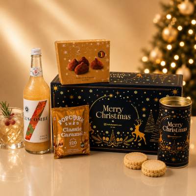 Festive Apple & Chocolate Christmas Gift Box