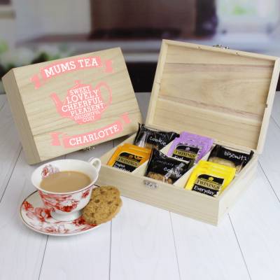 Personalised Mums Tea and Biscuits Chest