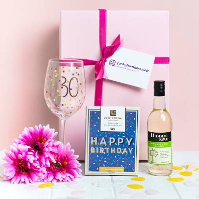30th Birthday Wine and Chocolates Hamper