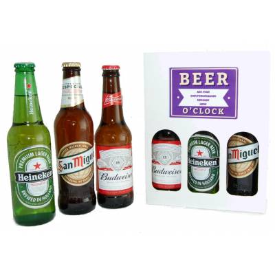 Personalised Beer O'Clock 3 Lager Gift