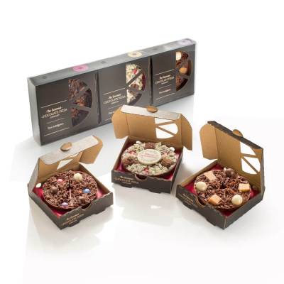 3 Mini Christmas Chocolate Pizza's