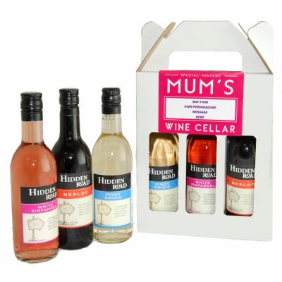 Personalised Mums Wine Cellar Gift Box