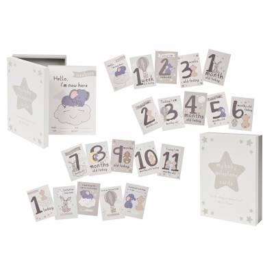 Baby Milestone Cards and Keepsake Box