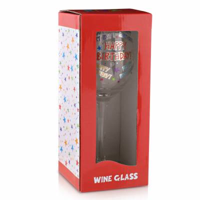 Happy Birthday Wine Glass