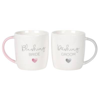 Blushing Bride Dashing Groom Mug Set
