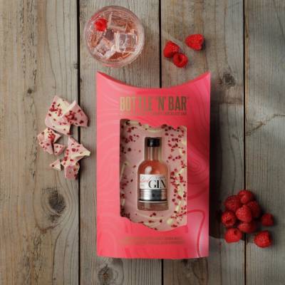 Bottle N Bar Pink Gin and Chocolate Gift